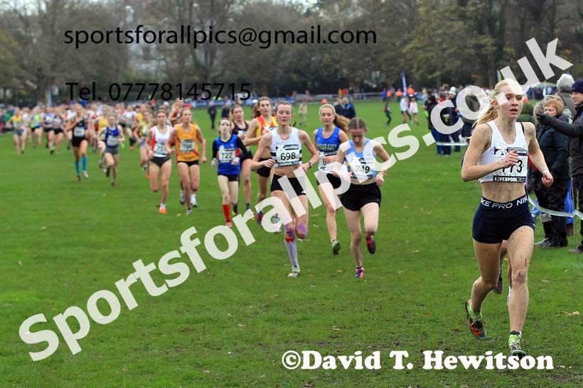 Women Under-17s and Junior Women, 2022 British Athletics Cross Challenge, Sefton Park, Liverpool.  Photo: David T. Hewitson/Sports for All Pics